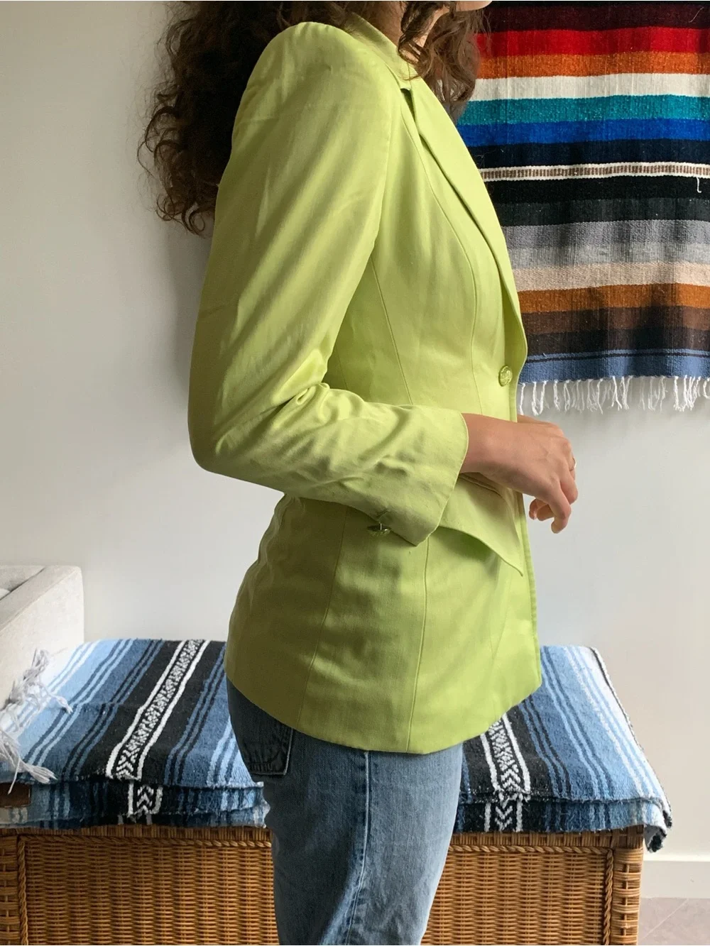 Vintage Escada Lime Green Blazer
